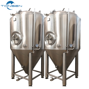 Fermentador cônico de 500l de alta qualidade, fermentadores de aço inoxidável de 200l para fabricação em aço inoxidável - Product Image 2