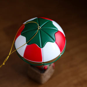 HONGHONG Noël Résine Lumineux <span class=keywords><strong>Cheminée</strong></span> Montgolfière Veilleuse Ornements Coffret Cadeau - Product Image 4