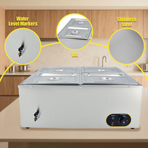 Bain-marie électrique professionnel à 4 grandes bacs, étanche, pour restaurant et <span class=keywords><strong>cuisine</strong></span> – Prix de gros - Product Image 4