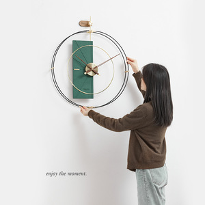 Reloj de Pared Nórdico de Lujo, Rectangular, de Cuarzo, Extra Grande, Decorativo para Sala de Estar, Funciona con Batería - Product Image 2