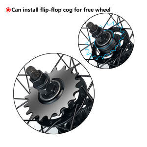 Set Roda Sepeda Aluminium Alloy 700c 70mm, Velg Sepeda Dead Flying Track, Sepeda <span class=keywords><strong>Fixie</strong></span>, Roda Depan Belakang, Wheelset Sepeda 1 Speed - Product Image 6