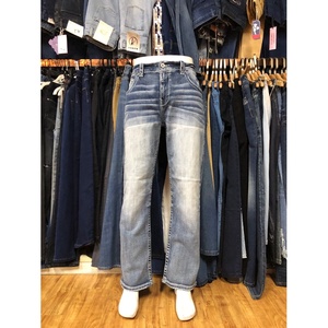 बचे हुए, उच्च अंत ब्रांड लेबल वस्त्र/Apparels अधिशेष पुरुषों की डेनिम आकस्मिक कपास खिंचाव के साथ जेब जींस Stocklot - Product Image 2