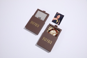 Luxury Square <b>Sliding</b> Drawer Jewelry Box with Removable Display Insert for Jewelry Brands Eco-friendly paper packing gift box - Product Image 5