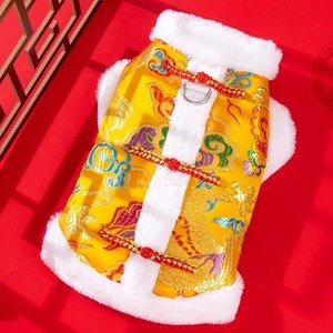 चीनी नए साल के लिए पालतू बिल्ली सर्दियों चीनी शैली कपास वेस्ट और वसंत उत्सव झेजियांग मूल - Product Image 3
