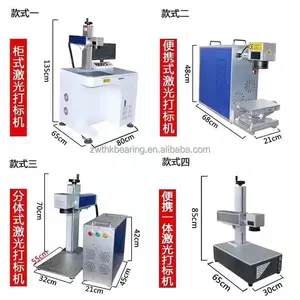 Split Desk Portable Type Fiber Laser Marking Machine mark on bearings