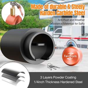 קרוון חובה כבד התגרות מנעול מתאים 2-5/16 "בולדוג או ram couplers שירות לשון נעילת נעילת קרוון הכדור מנעולים - Product Image 4