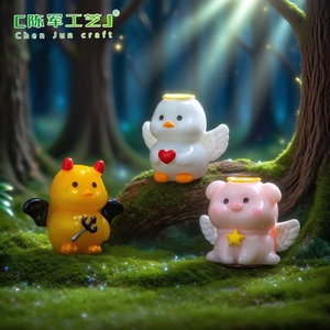 Statuette Decorative di Piccoli Animali Cartoon per Scrivania <span class=keywords><strong>e</strong></span> Auto, Ornamenti Fai-da-Te - Product Image 4