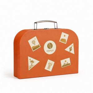 <span class=keywords><strong>Valise</strong></span> rigide en carton personnalisée avec poignée, couvertures pour bébé, serviettes, boîte à souvenirs pour nouveau-né, boîte cadeau pour berceau de bébé garçon - Product Image 1