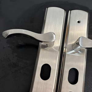 มือจับประตูกันขโมยสแตนเลส แผงสีบรอนซ์แดง สแตนเลสสีธรรมชาติ แพลเลเดียมแฮนด์ ซีคันด์ มัลติฟังก์ชั่น - Product Image 5