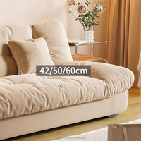 Sofá Cama Convertible de Tres Plazas Estilo Europeo Moderno, Sofá Plegable de Madera para Familia, Dormitorio, Hotel, con Almacenamiento, Venta al Por Mayor, Tapizado en Tela
