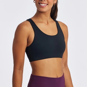 Sujetador deportivo de alto impacto, sin tirantes, con un solo hombro y cuello alto, con tiras, para fitness, de máxima sujeción, modelo All in Motion Crop. - Product Image 1