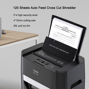 20L kéo ra bin Thức Ăn Tự động báo tài liệu <span class=keywords><strong>Shredder</strong></span> Heavy Duty cắt chéo văn phòng tự động giấy <span class=keywords><strong>Shredder</strong></span> 120 Sheets - Product Image 2