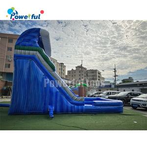 مارات مزدوجة زرقاء قابلة للنفخ منزلقة <span class=keywords><strong>n</strong></span> منزلقة المدينة في الهواء الطلق تأجير الأحداث المستخدمة - Product Image 3