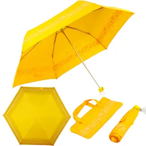 <span class=keywords><strong>Parapluie</strong></span> élégant Portable à trois plis, pour femmes, avec sac de transport, pochette, g - Product Image 1