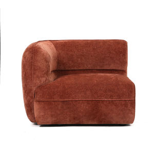 أثاث غرفة معيشة فندق أريكة على الطراز الاسكندنافي خفيفة على الطراز الفاخر أريكة على شكل حرف L من القماش المقطعي - Product Image 4