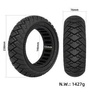 Pneu solide tout-terrain Ulip 10x2.70-6.5 avec levier de 25 cm pour trottinette électrique, pneu en caoutchouc antidérapant et durable - Product Image 4