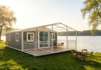Offre Spéciale 20/40 Maison Conteneur de Luxe Préfabriquée Extensible Maison Modulaire Moderne Maison Conteneur Pliante