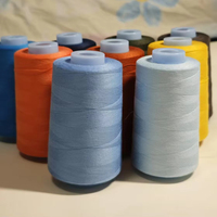 Fil à coudre en polyester robuste OEM, couleur et taille personnalisées, 20s/2 30s/2 40s/2, fil filé pour machine à coudre de jeans en denim