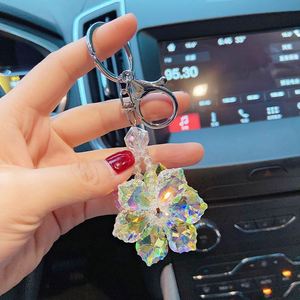 Crystal Snowflake Fashion Jewelry <b>Keychain</b> Car <b>Keychain</b> <b>Personalized</b> <b>Keychain</b> Women's Bag Pendant Cute Gift - Product Image 4