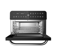 Friteuse à air électrique numérique, appareil de cuisine en acier inoxydable, 25l, grill, rôtissoire, combo