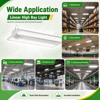 Lámpara LED Lineal de Alta Potencia para Almacenes, 300W, con Garantía de 5 Años, Luminaria LED Lineal de Aluminio