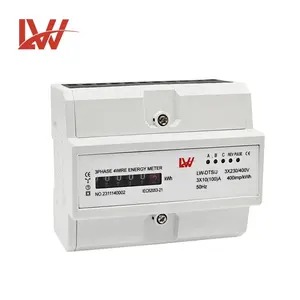 Compteur d'énergie mécanique Triphasé quatre fils 230V compteur kWh haute précision