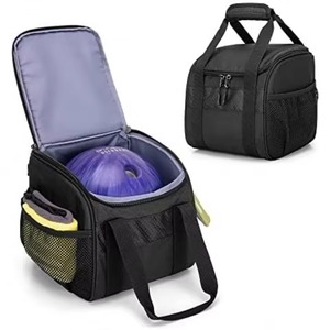 Sac de bowling BSCI pour boule Singer avec support rembourré pour boule, 2 poches pour chaussures de bowling jusqu'à la taille homme, accessoires. - Product Image 6