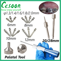 Implan Mikro Gigi, Sekrup Mini, Obeng Self Drilling, Gagang Bulat, Kunci Hexagonal 20/28mm, Alat Gigi Low Handpiece