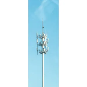 9M 10M 12M 15M 18M 20M 22M 24M 25M 27M 28M 30M Tiang Pemasangan Antena Telekomunikasi Menara Monoole
