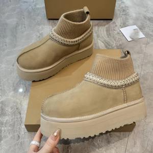 Nouvelles bottes de neige pour femmes 2026, marque de créateurs, hauteur cheville, chaudes, nouveaux styles, vente directe d'usine - Product Image 1