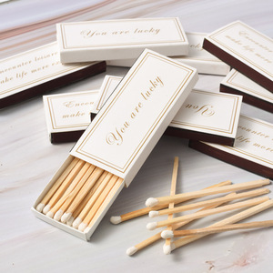 Wooden Matchstick <b>Boxed</b> <b>Matches</b> 75mm Long Stick For Scented Candles Gift Use - Product Image 1