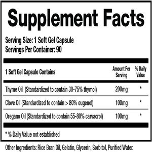 Huile d'origan, d'huile de thym et d'huile de clou de girofle en gélules de haute qualité, marque privée, favorisant la digestion, la santé et stimulant le système immunitaire - Product Image 6