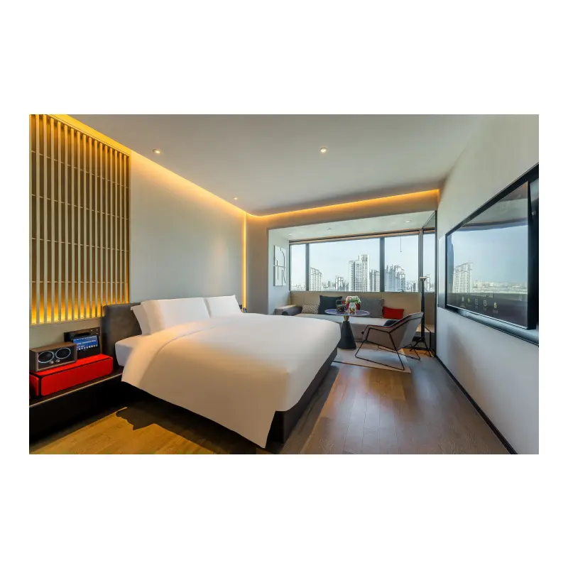 호텔 룸 가구 세트 중국 제조 업체 현대 맞춤형 호텔 침실 가구