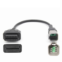 Câble d'extension OBD femelle 6 broches vers 16 broches, adaptateur de diagnostic, faisceau de câblage pour moto, pour réparation automobile