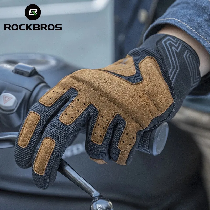 Motocross Gloves for BMX MX ATV Off-Road Racing Carbon Fiber Knuckle Full-Protection Touchscreen Warm Dirt Bike Gloves MOREOK Motorcycle Gloves for Men Women 