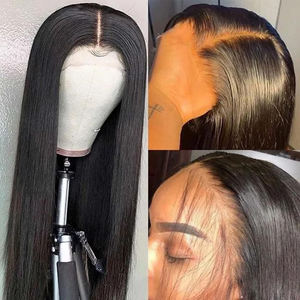 ब्राजील कुंवारी छल्ली गठबंधन मानव बाल Wigs 40 इंच लंबे सीधे सुपर डबल खींचा विग - Product Image 3