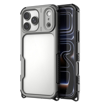 Étui de téléphone de luxe en aluminium avec cadre métallique et protection d'angle en TPU, trou pour cordon personnalisé, pour iPhone 17 18 Pro Max