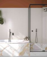 Weiße Kaninchen Moderne Leuchtende Mosaik-Keramikfliesen für Innenwände Küche Bad Schlafzimmer - Rutschfest