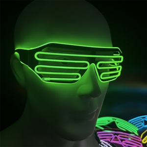 Gafas LED Recargables de Luz Fría para Halloween, Decoraciones de Neón para Mascaradas, Despedidas de Soltera 2024, Graduaciones y Eventos para Adultos - Product Image 4