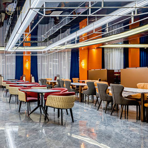 Mesas de Restaurante Modernas de Madera de Nogal con 4 Sillas, Mesas y Sillas de Restaurante Comerciales de Lujo Personalizadas <span class=keywords><strong>para</strong></span> 12 Personas, <span class=keywords><strong>Precios</strong></span> - Product Image 2