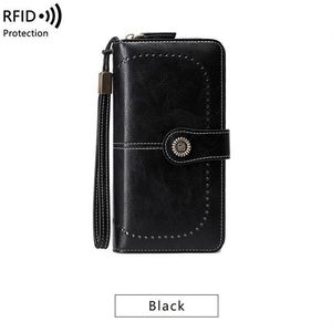 Muestra gratuita 2023, nuevo tarjetero con bloqueo RFID, cartera tipo clutch para mujer, último modelo de bolso para dama - Product Image 2
