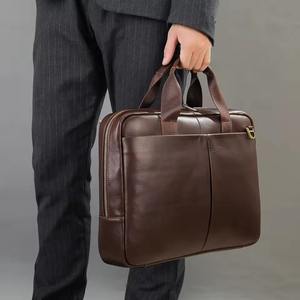 Maletín de Oficina de Cuero Genuino Marrant Premium para Hombre, Elegante Maletín de Negocios y Portafolios para Laptop, Exportador Indio OEM ODM al por Mayor - Product Image 3