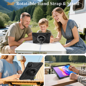 Funda resistente de silicona a prueba de golpes para tableta para <span class=keywords><strong>Xiaomi</strong></span> Redmi <span class=keywords><strong>Pad</strong></span> 2 2025 11 pulgadas incorporada 360 soporte giratorio correa de mano para hombro - Product Image 6