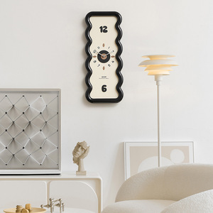Wozoom <b>Wall</b> <b>Clock</b> Irregular Shape <b>Silent</b> Battery Powered Modern Minimalist Style Living Room Decor - Product Image 1