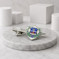 Barrette à cravate personnalisée avec logo sur mesure, accessoires pour hommes, métal doré ou argenté