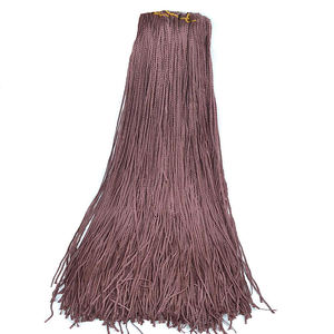 Estensione per Capelli Sintetici Zizi Box Braids Crochet da 28'' Lunghezza, Lisci, Colorati, <span class=keywords><strong>Rosa</strong></span>, Bianco, Viola per Feste Donna - Product Image 2