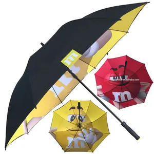 2024 promotional golf umbrella paraguas for sun or rain use