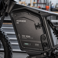 Moto électrique tout-terrain RERODE R1 10kW, vitesse maximale 85 km/h, 72V 35Ah, motocross adulte