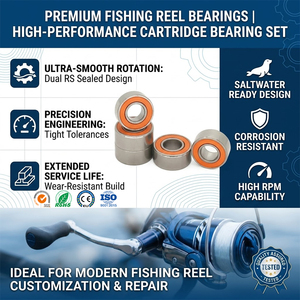 Roulements de <span class=keywords><strong>moulinet</strong></span> de pêche professionnels en acier inoxydable SMR137 SMR147 7x13x4mm ABEC-7, roulement miniature haute vitesse pour <span class=keywords><strong>Shimano</strong></span> <span class=keywords><strong>Daiwa</strong></span> - Product Image 1