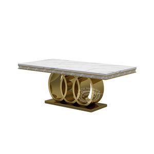 طاولة الزفاف مرآة الزجاج حبيبته أثاث طاولة الزفاف الموردين الصين الفاخرة الذهب - Product Image 6